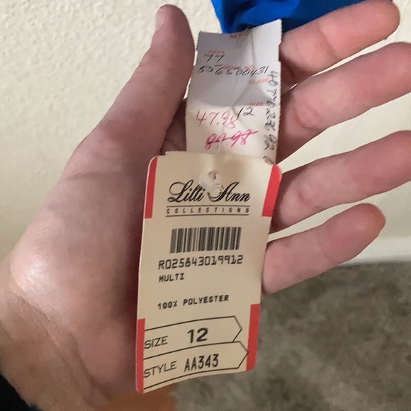 Vintage 90s Rainbow Striped Union Deadstock Unisex Button Up Pride Size 12 - Picture 7 of 14